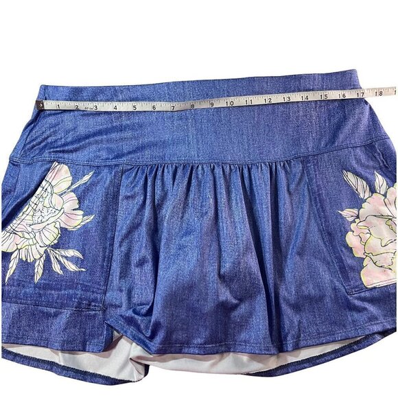 Lucky in Love Feeling Sleek Pocket Tennis Skort, Size XL - Picture 5 of 8